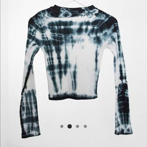 ASOS tie dye cotton ribbed top